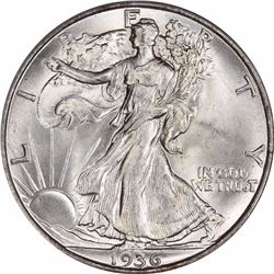 1936-D 50C. MS-66 PCGS. CAC.