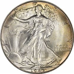 1943-D 50C. MS-67 PCGS. CAC.