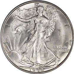 1944-S 50C. Inverted Mintmark. FS-511. MS-65 PCGS.