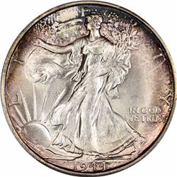 1944-S/S 50C. Repunched Mintmark. “Minor Variety.” MS-65 PCGS.