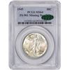 Image 3 : 1945 50C. Missing Designer Initials. FS-901. MS-64 PCGS. CAC.