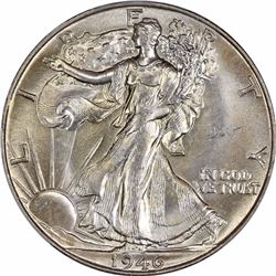 1946 50C. MS-66 PCGS. CAC.