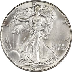 1946 50C. Doubled Die Obverse. FS-101. MS-65 PCGS. CAC.