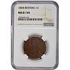 Image 3 : 1804 1C. Restrike. MS-61 BN NGC.