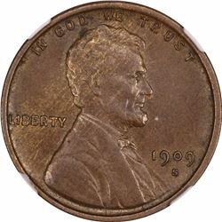 1909-S 1C. V.D.B. MS-61 BN NGC.