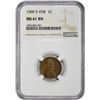 Image 3 : 1909-S 1C. V.D.B. MS-61 BN NGC.
