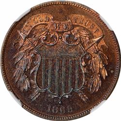 1869 2C. Proof-65 RB NGC.