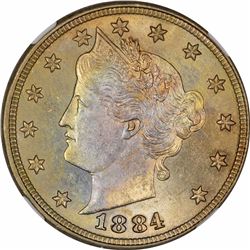 1884 5C. MS-65 NGC.