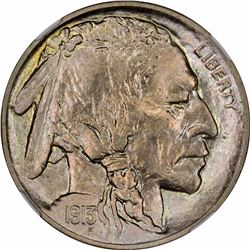 1913 5C. Buffalo Nickel. Type I. Proof-65 NGC.