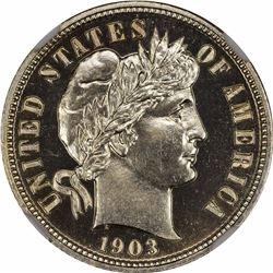 1903 10C. Proof-66 NGC.