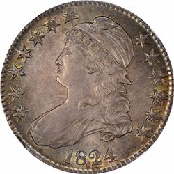 1824 50C. O-107. Rarity-2. MS-61 NGC.