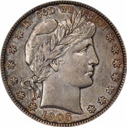 1905 50C. AU-55 PCGS.