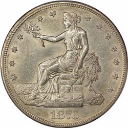 1876-CC T$1. Type I/II. AU-58 PCGS.