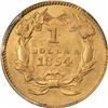 Image 2 : 1854 G$1. Type II. MS-63 PCGS. CAC.