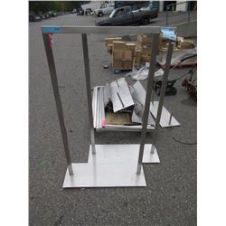 2 Stainless Steel Clothing Racks