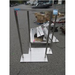 2 Stainless Steel Clothing Racks