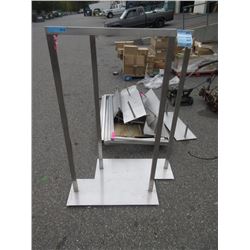2 Stainless Steel Clothing Racks