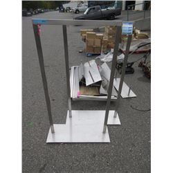 2 Stainless Steel Clothing Racks