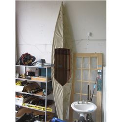 Cedar Frame Canvas Covered Canoe