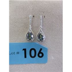 New Mystic Topaz & Diamond Dangle Earrings