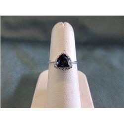 Ocean Blue Mystic Topaz & Diamond Ring