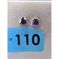 New Amethyst & Diamond Earrings