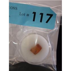 Orange Baltic Amber Cabochon w/ Insect Inclusions
