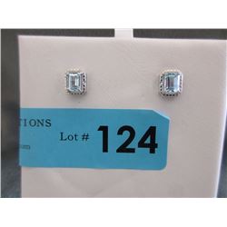 New Blue Topaz & Diamond Earrings