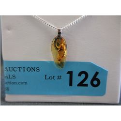 Baltic Amber Sterling Silver Necklace