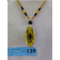 20" Hand Strung Scorpion Necklace