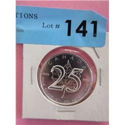 1 Oz .9999 Fine Silver 2013 Maple Leaf Coin