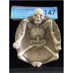 Solid Cast Iron Old Skeleton Dish