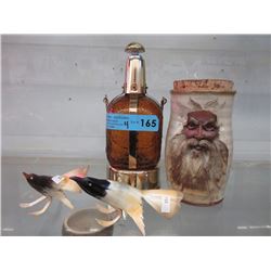 Musical Decanter, Handed Potted Canister & More
