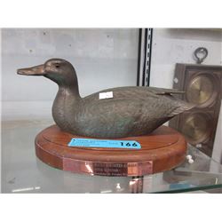 Metal Duck Model with Presentation Plaque