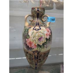 Victorian Hand-Painted 3-Handled Vase ca1890