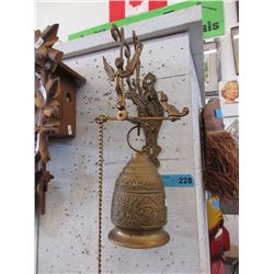 Wall Hanging Brass Bell - "Vocem Meam Audi"