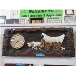 Large 2D Pioneer Theme Wall Clock