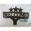 Image 1 : Western Themed Cast Iron Welcome Sign