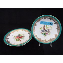 Pair of Hand Painted Porcelain Pedestal Dishes