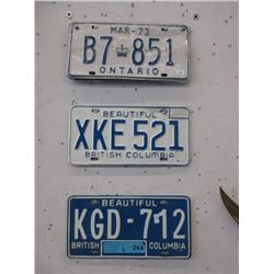 6 License Plates
