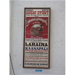 1970 Hawaiian Railroad Commemorative Poster