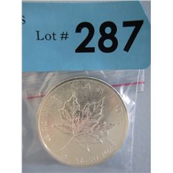 2011 CDA 1 Oz. Maple Leaf .9999 Silver Coin