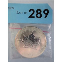 2014 CDA 1 Oz. Maple Leaf .9999 Silver Coin