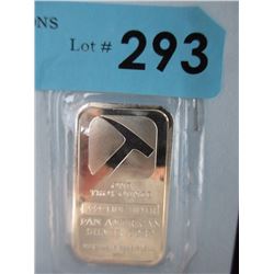 1 Oz. Pan American Silver Corp .999 Silver Bar