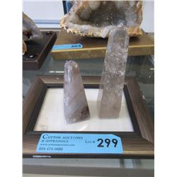 2 Quartz Crystal Pyramids