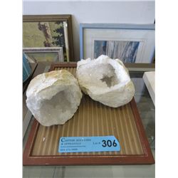 4 Pound Crystal Geode - 2 Pieces