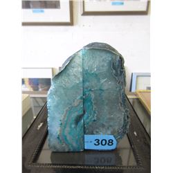 Pair of Blue Agate Bookends