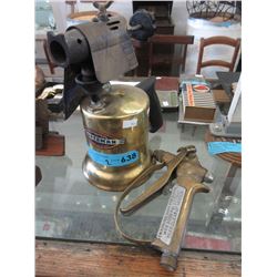 Vintage Craftsman Blowtorch & Brass Nozzle