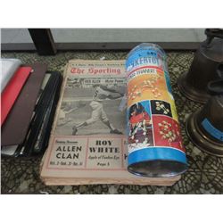 Vintage Newspapers & Some Tinkers Toys
