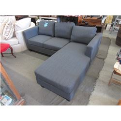 New Upholstered Condo Size Sofa with Chaise End